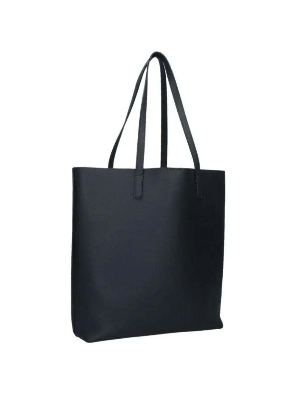 Saint Laurent Paris North South Shopping Leather Tote with Pouch